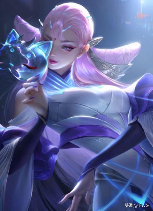 貂蝉柔光下的数字眉点